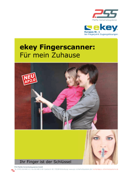 ekey Fingerscanner - PSS Pfeiffer Sicherheitssysteme GmbH