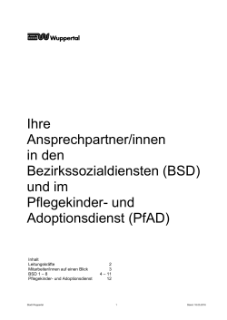 (BSD) und im Pflegekinder