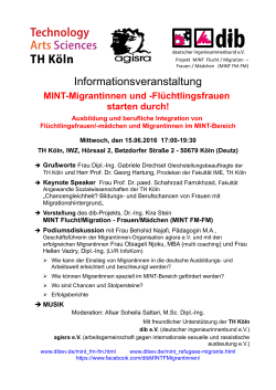 Infoabend in Köln am 15.6.2016!