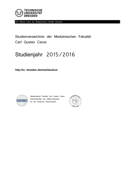 Studienverzeichnis 2015/16