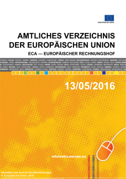 ECA &mdash; Europ&auml;ischer Rechnungshof