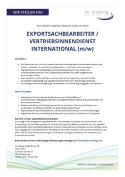 Stellenanzeige als PDF - nt