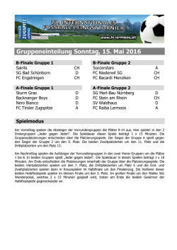 Gruppen Sonntag - FC Raiba Lermoos
