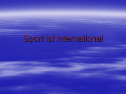 Sport ist International