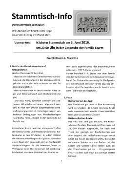 Stammtisch-Info - Seehausen im Fläming