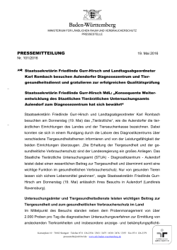 pressemitteilung - STUA Aulendorf