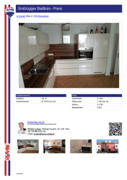 Gro&szlig;z&uuml;giges Stadtb&uuml;ro - Praxis, B&uuml;ro in