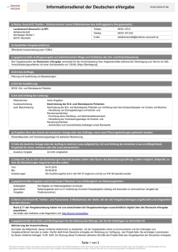 Informationsdienst der Deutschen eVergabe