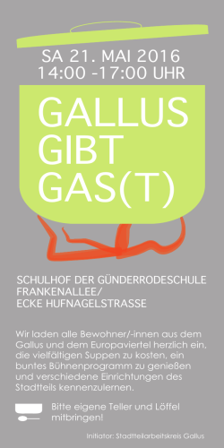 GALLUS GIBT GAS(T)