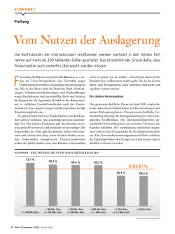 Vom Nutzen der Auslagerung