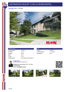 HISTORISCHES HAUS MIT 12.000 m2 GRUND