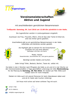 Vereinsmeisterschaften