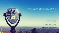 InsurTech Übersicht DACH