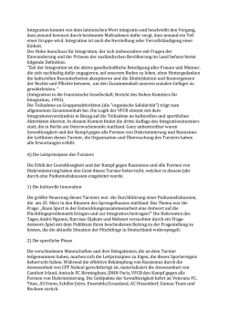 Integration kommt von dem lateinischen Wort integratio und