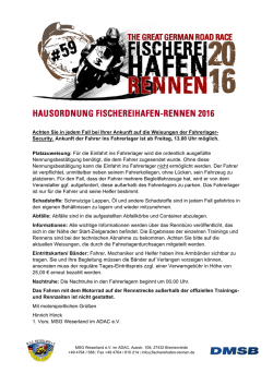 Hausordnung  - Fischereihafen