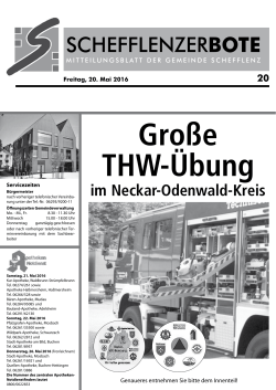 Gro&szlig;e THW-&Uuml;bung - lokalmatador.de