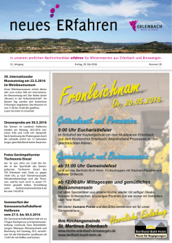 Gottesdienst und Prozession Gemeindefest und
