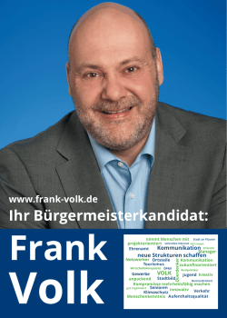 Ihr B&uuml;rgermeisterkandidat