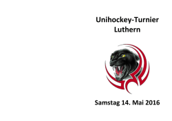 Infos Unihockey-Turnier