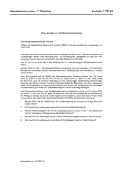 Drucksachen allgemein - Nieders&auml;chsischer Landtag