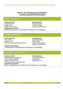 DVG - Deutscher Verband der Gebrauchshundsportvereine