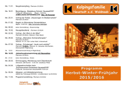 Programm Winter 2015-16 - Pfarreiengemeinschaft Neustadt