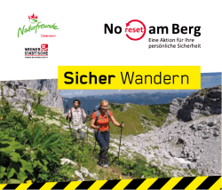 Sicher Wandern - Naturfreunde Österreich