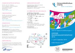 finden Sie den Flyer zur Veranstaltung.