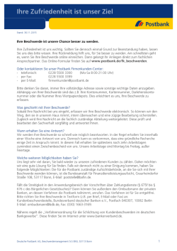 Ihre Zufriedenheit ist unser Ziel