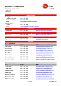 Information - Kontaktdatenblatt H&auml;ndlerliste