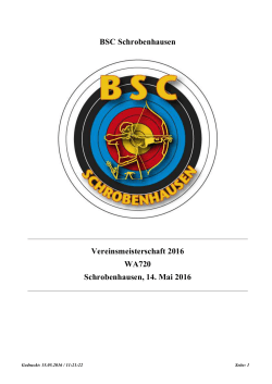 Vereinsmeisterschaft 2016 BSC Schrobenhausen WA720