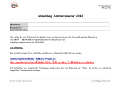 Anmeldung Sommerseminar 2016 - KMJ Bitburg-Prüm