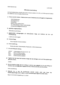 Ausschreibung Innenputzarbeiten Neubau Hallenbad