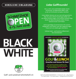 Herzliche Einladung - Golf- und Landclub Schmitzhof