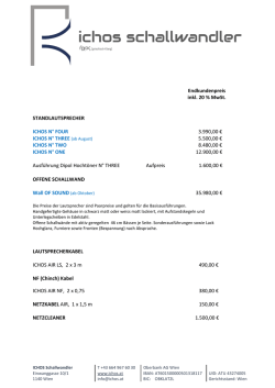 ICHOS Schallwandler Preisliste2_UVP Mai_2016
