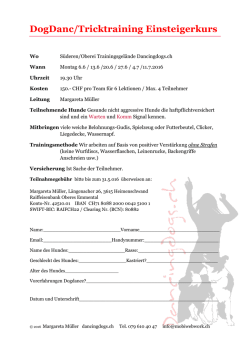 Infos und Anmeldungen