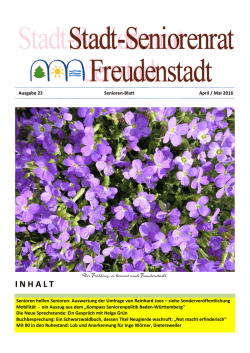 I N H A L T - Freudenstadt