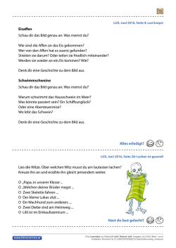 Lies die Witze. Über welchen Witz musst du am lautesten lachen