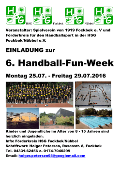 Zur Handball-Fun-Week