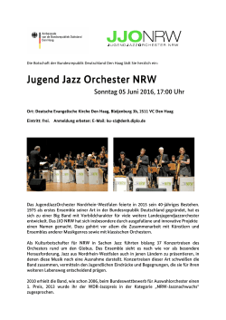 Jugend Jazz Orchester NRW Jugend Jazz Orchester NRW