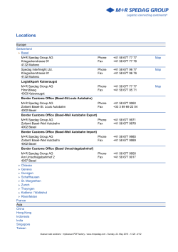 Locations - m+r spedag group