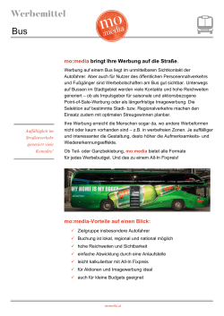 Bus - mo:media machts möglich