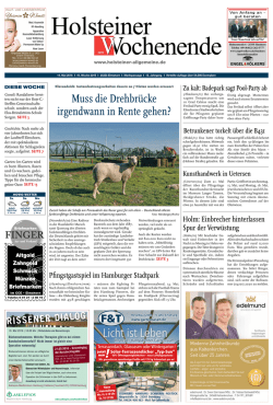 Muss die Drehbrücke irgendwann in Rente gehen?
