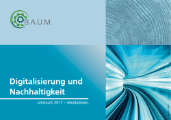 Digitalisierung und Nachhaltigkeit