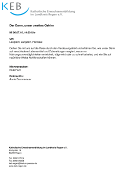 Drucken  - Katholische Erwachsenenbildung Regen