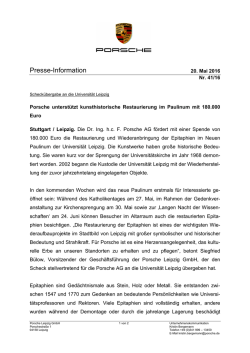 Presse-Information - Porsche Newsroom