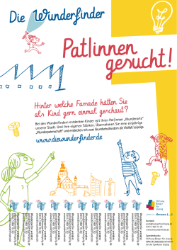 Hinter welche Fassade h&auml;tten Sie als Kind gern einmal geschaut