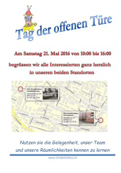 Nutzen sie die Gelegenheit, unser Team und unsere