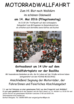 Infos zur Motorradwallfahrt