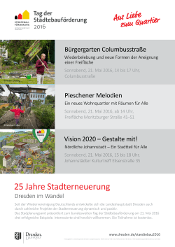 Pieschener Melodien Vision 2020 – Gestalte mit